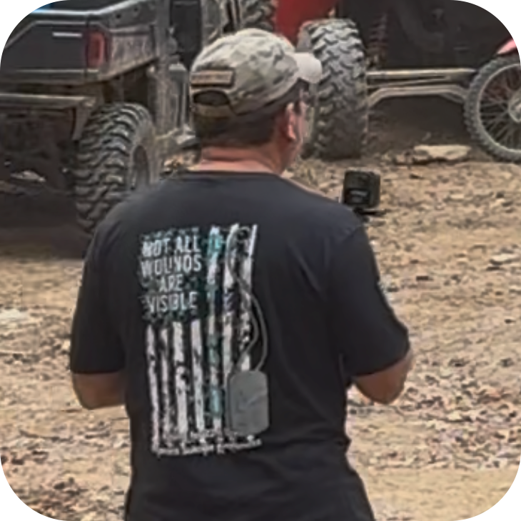 Teal PTSD T-Shirt with OV4 Logo